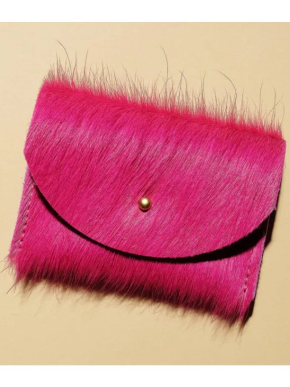 Primecut Cowhide Card Holder- Hot Pink